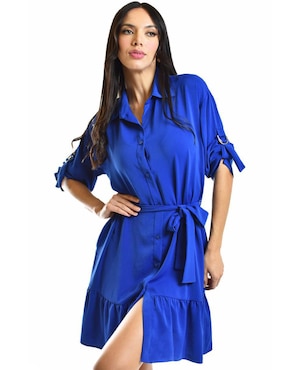 Vestido Arriba De La Rodilla Casual Roman Fashion Para Mujer