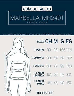Chamarra Roosevelt para mujer