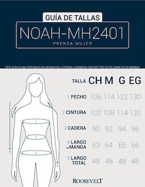 Chamarra Roosevelt para mujer