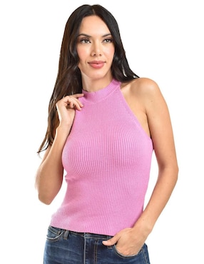 Blusa Roman Fashion Sin Manga Para Mujer