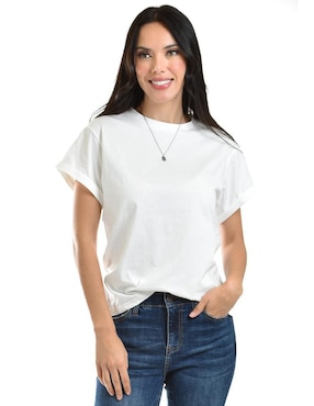Blusa Roman Fashion manga corta para mujer