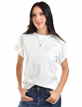 Blusa Roman Fashion manga corta para mujer