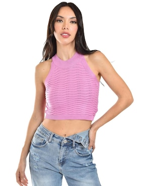 Blusa Roman Fashion Sin Manga Para Mujer