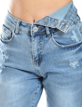 Jeans relaxed wide leg Roman Fashion J-Dx-299-Light para mujer
