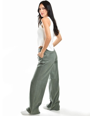 Jeans loose Roman Fashion J-Bal-6714-Verde para mujer