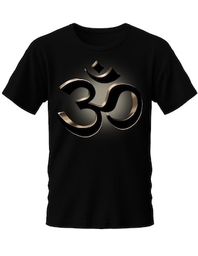 Playera manga corta Marëvnyk Buda cuello redondo para mujer