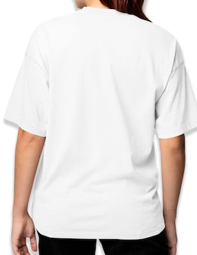 Playera manga corta Juana Gallo Dino Bad Oversize cuello redondo para mujer