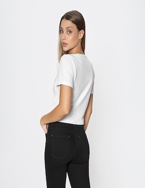 Blusa Studio F manga corta para mujer