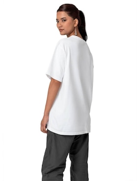 Playera manga corta Juana Gallo Spring Oversize cuello redondo para mujer