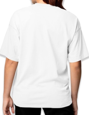 Playera manga corta Juana Gallo Surf Cuack Oversize cuello redondo para mujer