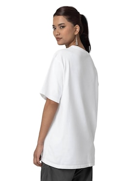 Playera manga corta Juana Gallo Papel Picado Halloween Oversize cuello redondo para mujer