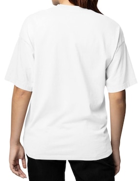 Playera manga corta Juana Gallo Antisocial Oversize cuello redondo para mujer