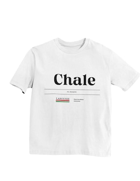 Playera manga corta Juana Gallo Chale Oversize cuello redondo para mujer