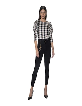 Jeans Slim Studio F Corte Cintura Para Mujer