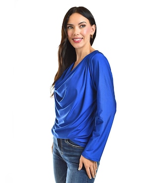 Blusa Roman Fashion manga larga para mujer