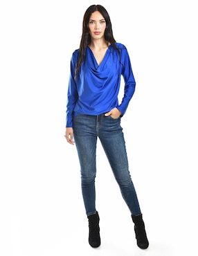 Blusa Roman Fashion manga larga para mujer
