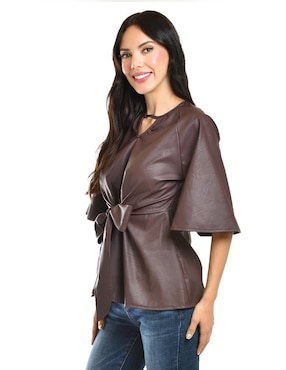 Blusa Roman Fashion manga al codo para mujer