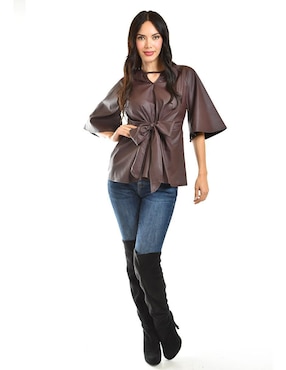 Blusa Roman Fashion manga al codo para mujer