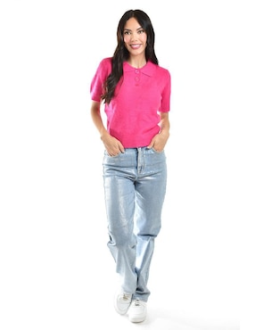 Blusa Roman Fashion manga corta para mujer