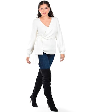 Blusa Roman Fashion manga larga para mujer