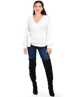 Blusa Roman Fashion manga larga para mujer