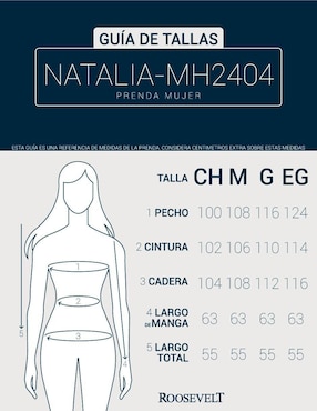 Chamarra casual Roosevelt para mujer