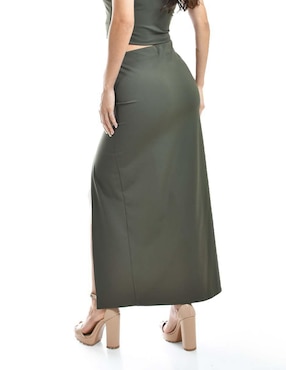Falda larga Roman Fashion cintura alta