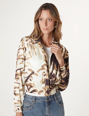 Chamarra bomber Studio F para mujer