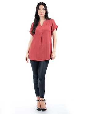 Blusa Roman Fashion Manga Corta Para Mujer