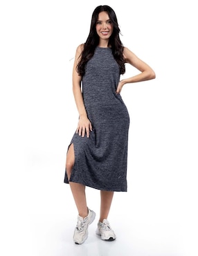 Vestido Midi Casual Roman Fashion Para Mujer