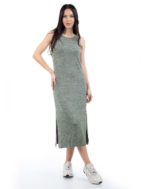 Vestido Midi Casual Roman Fashion Para Mujer