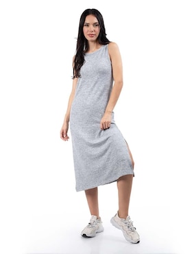 Vestido Midi Casual Roman Fashion Para Mujer