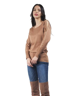 Blusa Roman Fashion Manga Larga Para Mujer