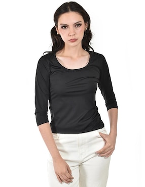 Blusa Roman Fashion manga 3/4 para mujer