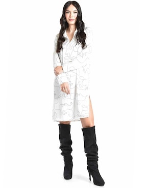 Vestido arriba de la rodilla casual Roman Fashion para mujer