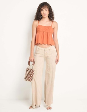 Top Petite Studio escote cuadrado tirante ajustable