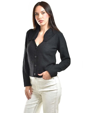 Suéter Roman Fashion cuello V para mujer