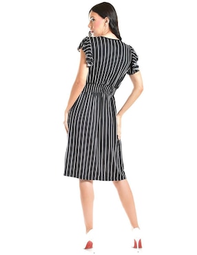 Vestido a la rodilla casual Roman Fashion para mujer