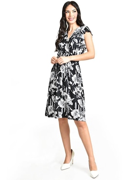 Vestido a la rodilla casual Roman Fashion para mujer