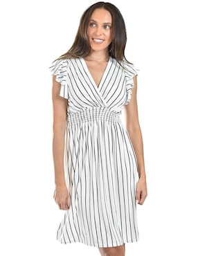 Vestido a la rodilla casual Roman Fashion para mujer