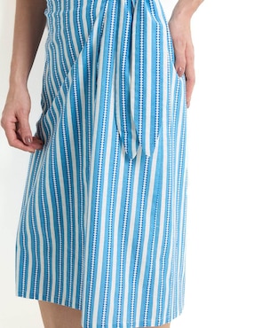 Falda midi Petite Studio cintura alta