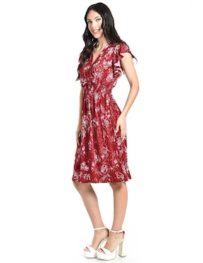 Vestido a la rodilla casual Roman Fashion para mujer