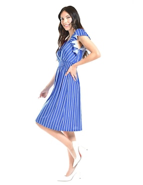 Vestido a la rodilla casual Roman Fashion para mujer