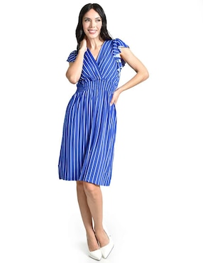 Vestido a la rodilla casual Roman Fashion para mujer