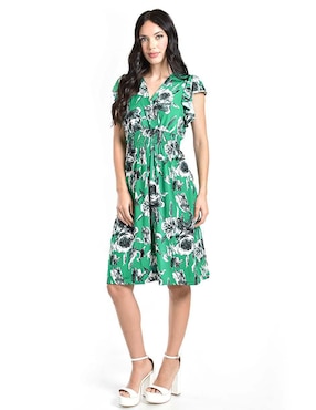 Vestido a la rodilla casual Roman Fashion para mujer