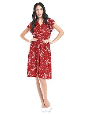 Vestido a la rodilla casual Roman Fashion para mujer