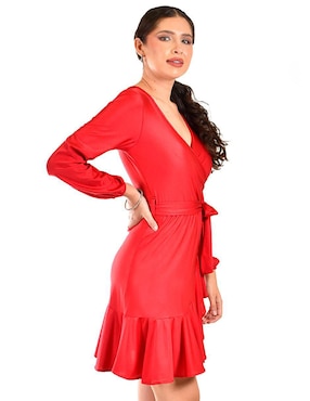 Vestido corto de fiesta Roman Fashion escote V