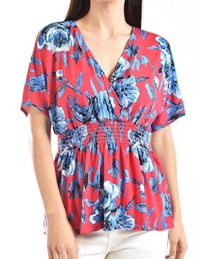 Blusa Roman Fashion manga corta para mujer
