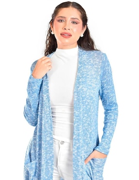 Suéter roman fashion cuello abierto para mujer