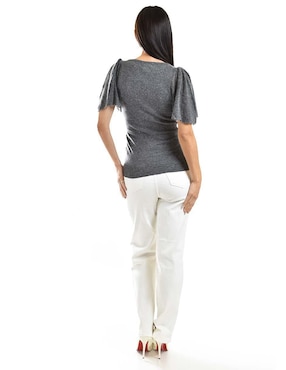 Blusa Roman Fashion manga corta para mujer
